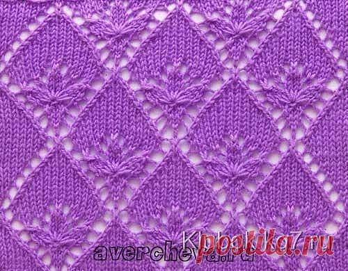 В копилку мастерицы

В схеме указаны только лицевые ряды , в изнаночных вязать по рисунку, накиды вязать изнаночными. Раппорт узора 16 петель в ширину .Число петель в узоре меняется. Для начала вязания 1-го ряда наберите число петель кратное 16 8 петель перед раппортом и 9 петель после. В высоту повторяем с 1-го по 28-ой ряд. Розовые клеточки клеточки — НЕТ ПЕТЛИ ( просто не учитываем их при вязании) лицевая ( в лицевых рядах- лицевая, в изнаночных- изнаночная)

Две лицевы...