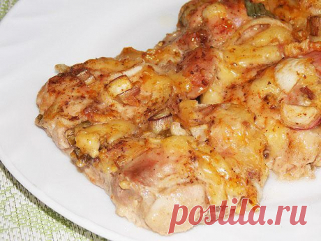 Куриные бедра с горчицей и сыром — Мой садочек