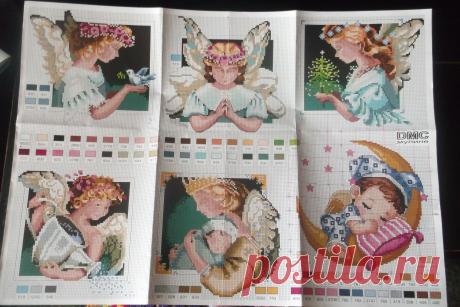 ангелочки / Вышивка / Вышивка крестом