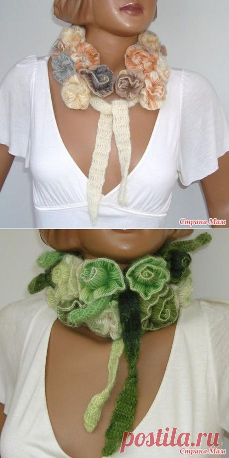 *ИЗУМИТЕЛЬНОЙ КРАСОТЫ ШАРФИК - Все в ажуре... (вязание крючком) - Страна Мам