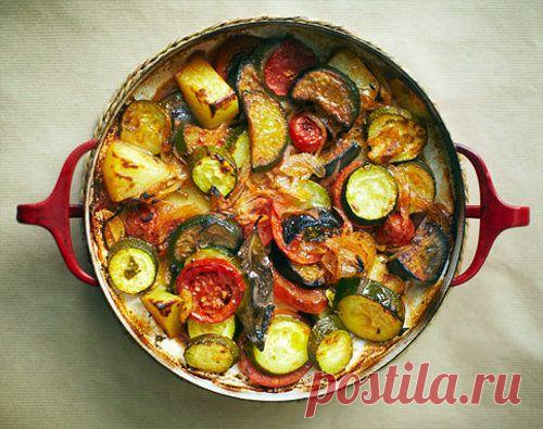 Рецепты из овощей. Овощи в духовке по-гречески | Рецепты Джейми Оливера