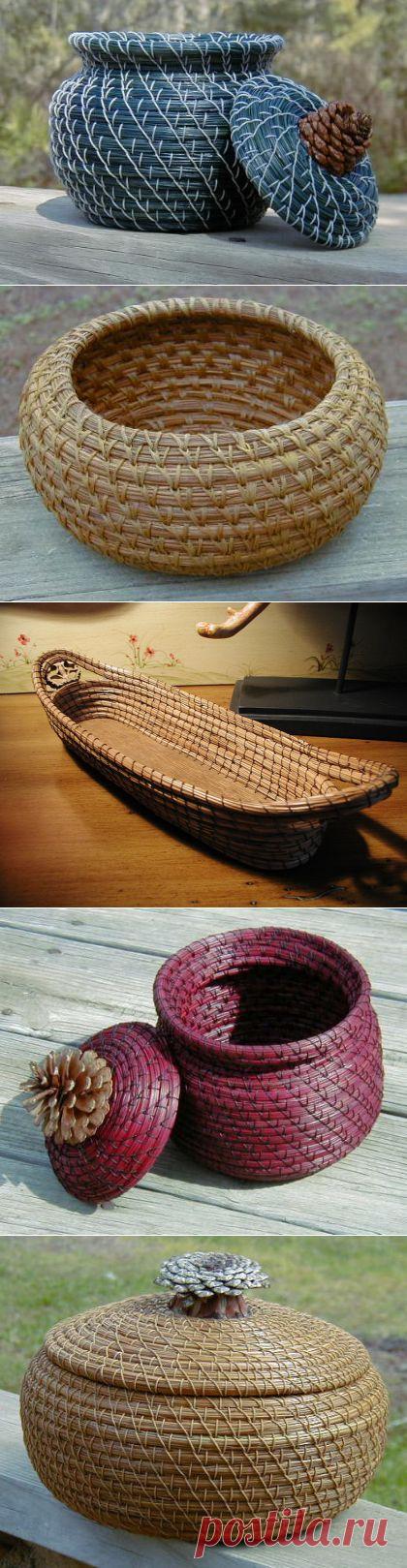 Ваза из сосновых иголок. Обморок и восторг! МК