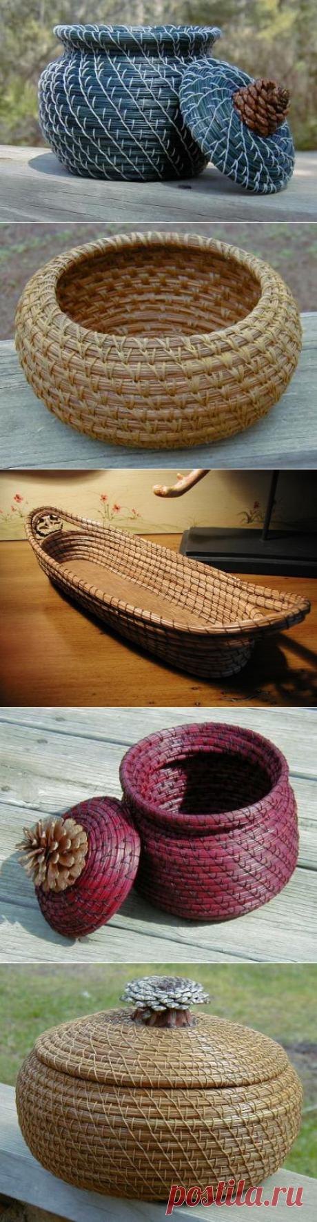 Ваза из сосновых иголок. Обморок и восторг! МК