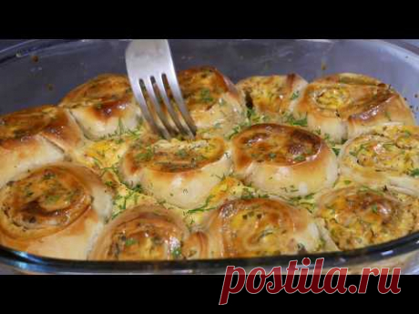 Пирог «сырные булочки». Очень простой