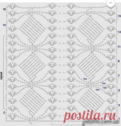 Очень красивая вязка крючком. (Увидела в интернете МК)