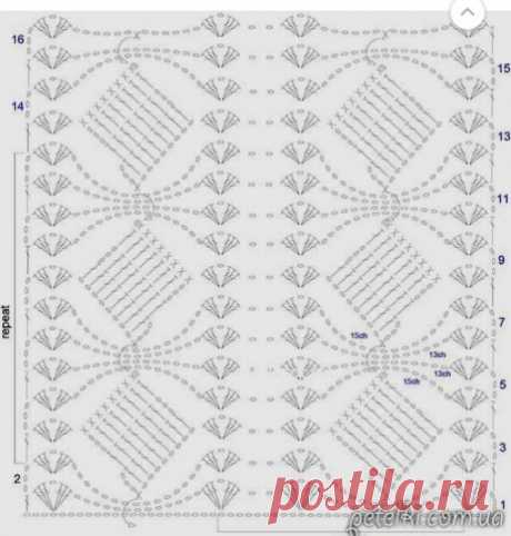 Очень красивая вязка крючком. (Увидела в интернете МК)