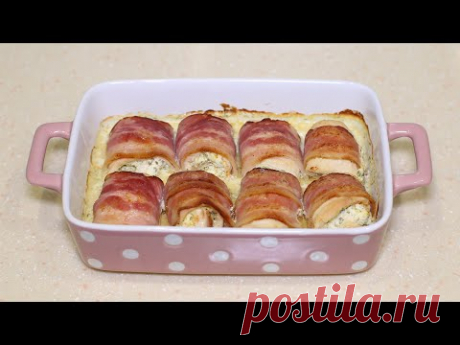Праздничные куриные рулетики. Горячее блюдо для Новогоднего стола.