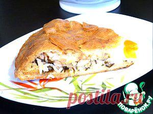 А-ля курник или пирог с диким рисом и белым мясом - кулинарный рецепт