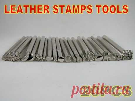 Lot of 20 Leather Working Saddle Making Tools Craftool Leather Craft Stamps New | eBay