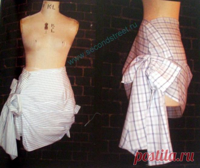 Еще одна юбка из рубашки / Рубашки / ВТОРАЯ УЛИЦА