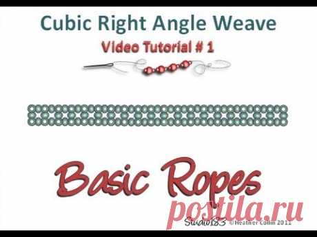 How to bead - Basic Cubic Right Angle Weave video Tutorial
