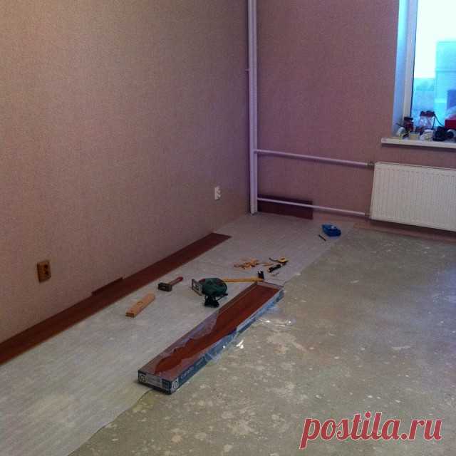 Укладка ламината на неровный пол