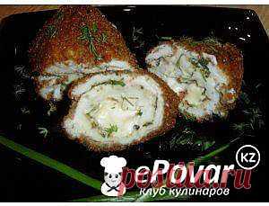 Рулетики из куриной грудки с плавленым сыром и зеленью — Рецепт приготовления с фото — Горячие блюда, Блюда из птицы
