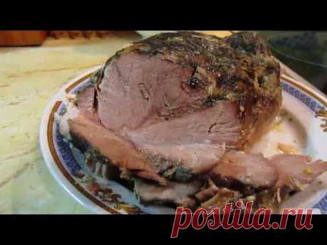 Буженина мужскими руками.В мультиварке. ВкусноПростоБыстро!!! Простейший рецепт.