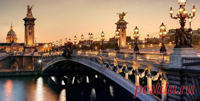 Уникальнейшие мосты мира / Туристический спутник.  Мост Александра lll в Париже.