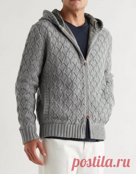 Мужской кардиган, схема узора