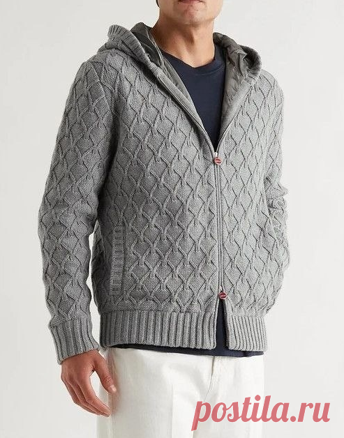 Мужской кардиган, схема узора