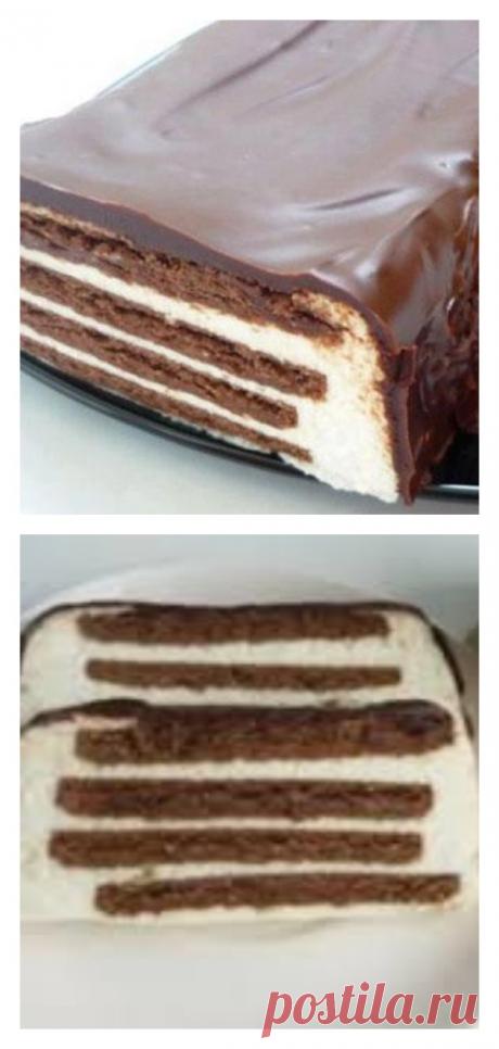 Творожный торт «Полосатый» без выпечки - tolkovkysno.ru