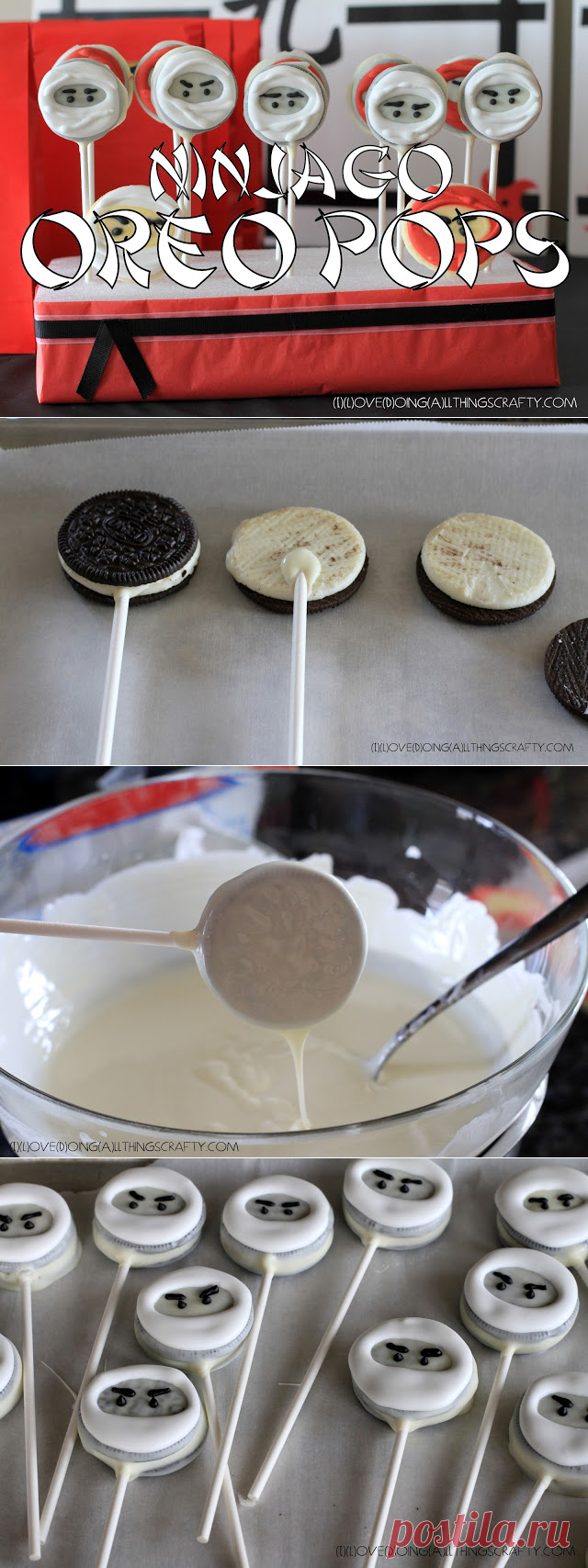 (I) (L)ove (D)oing (A)ll Things Crafty!: Ninjago Oreo Pops