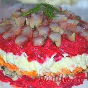 Салат с сельдью по мотивам 