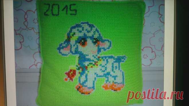 Новогодние подушки внучке