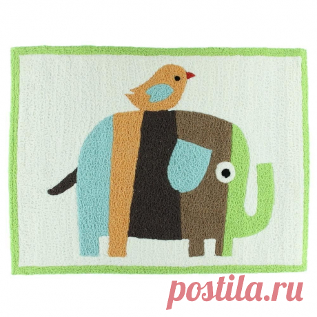 Zutano New Blue Baby Boy Elephant Pattern Nursery Rug BHFO | eBay