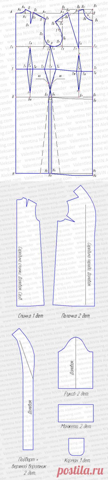 Выкройка женского халата