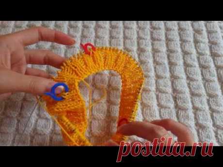 Детский свитерок регланом сверху с ростком (1-я часть)