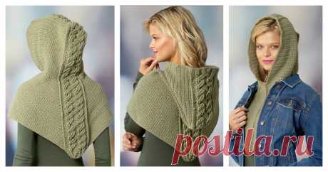 Cabled Hooded Cowl Free Crochet Pattern and Video Tutorial With the beautiful Cabled Hooded Cowl Free Crochet Pattern, this project will help you stand out in the crowd.