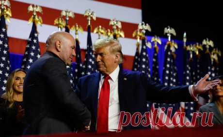 Глава UFC выложил коллаж с Трампом и чемпионским поясом. Дэйна Уайт назвал Дональда Трампа своим другом и поздравил его с победой на президентских выборах в США