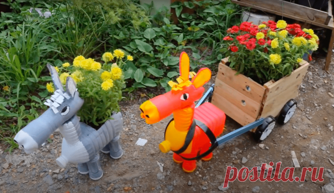 Креативная идея переработки пластиковых бутылок