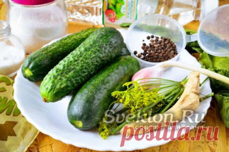 Маринованные огурцы: рецепт на зиму, хрустящие, сладкие на 1 литр