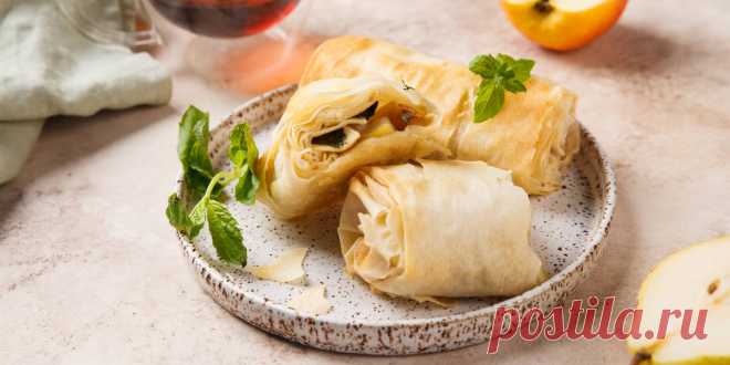 10 рецептов с тестом фило: от выпечки до салата | Новости и статьи ВкусВилл: Москва и вся Россия 10 рецептов с тестом фило: от выпечки до салата. Последние новости и статьи о натуральных товарах для здорового питания сети магазинов «ВкусВилл».