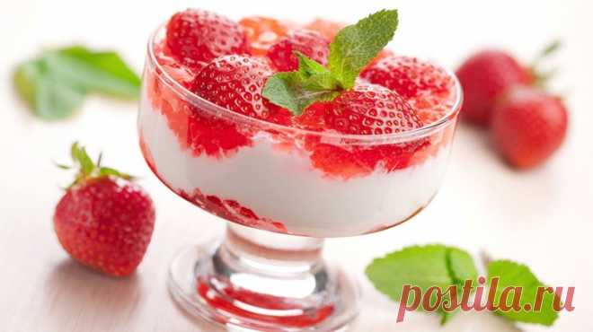 Клубника под снегом, рецепт / Простые рецепты