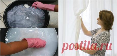 Домашній засіб, щоб тюль знову виглядала як нова. Господиням буде корисно знати.  Тюль – дуже важливий елемент інтер’єру, який потребує відповідного догляду.    Є багато порошків та відбілювачів, які допоможуть підтримувати тюль у належному стані, але можна скористатися домашніми засобами.    Щоб тюль знову виглядав новим, слід взяти сіль, оцет і