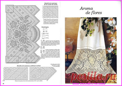 MIRIA CROCHÊS E PINTURAS: BARRADOS DE CROCHÊ COM ROSAS
