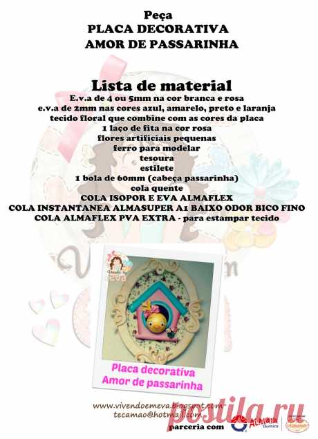 Vivendo em EVA: diy