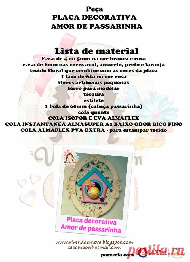Vivendo em EVA: diy