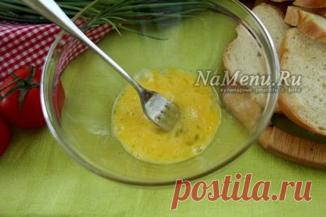 Горячие бутерброды на сковороде с колбасой, сыром и яйцом