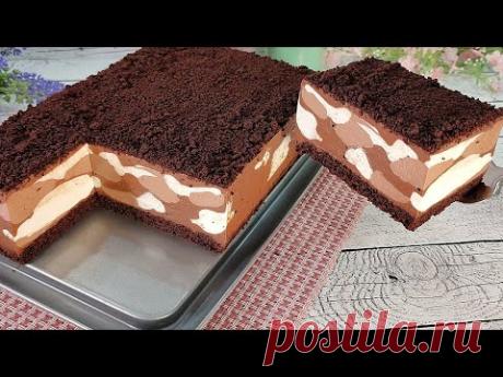 Быстрый ЙОГУРТОВЫЙ торт "Мороженое Милка"! Вкуснейший и воздушный шоколадный торт!