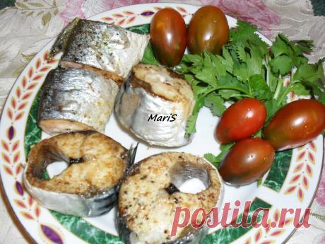 рыба (голец и скумбрия) в аэрогриле