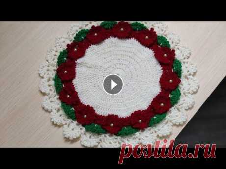 Салфетка с бусинами/крючком/ Салфетка с бусинами/крючком/...