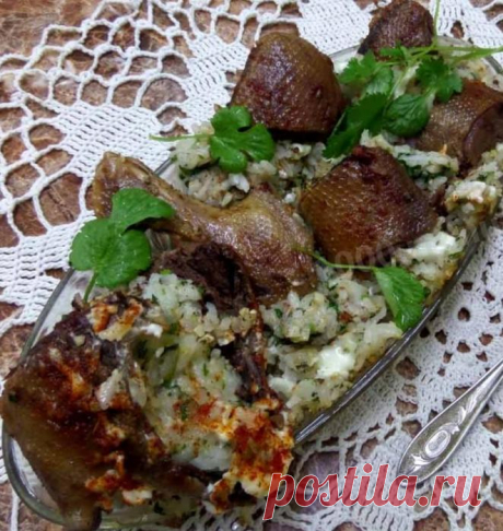 Польза кинзы для человека. Потрясающая утка с кинзой и рисом. 