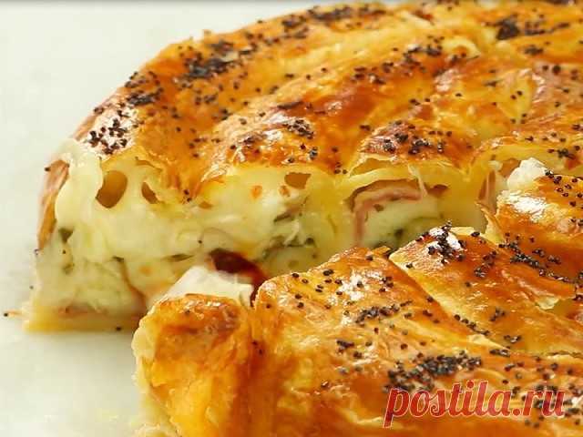 Пирогулитка с сыром и ветчиной : | Colors.life