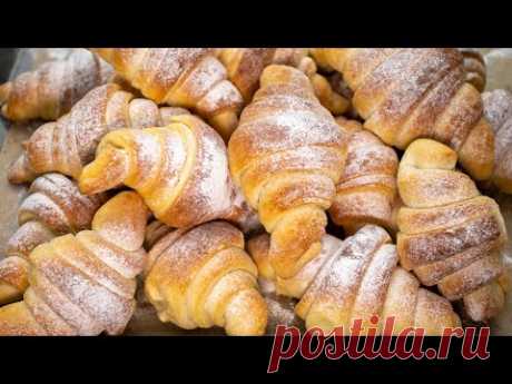 КРУАССАНЫ из дрожжевого теста | рецепт круассанов | выпечка CROISSANTS