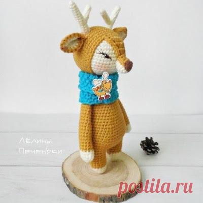 1000 схем амигуруми на русском: Олененок амигуруми