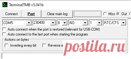 Терминал для работы с COM-портом TerminalTMB / Хабр