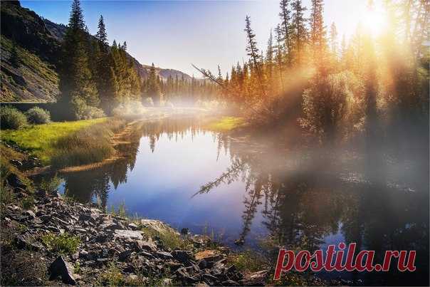 «Солнечное приветствие». Алтай. Автор фото — Павел Сухоребриков: nat-geo.ru/photo/user/293090/