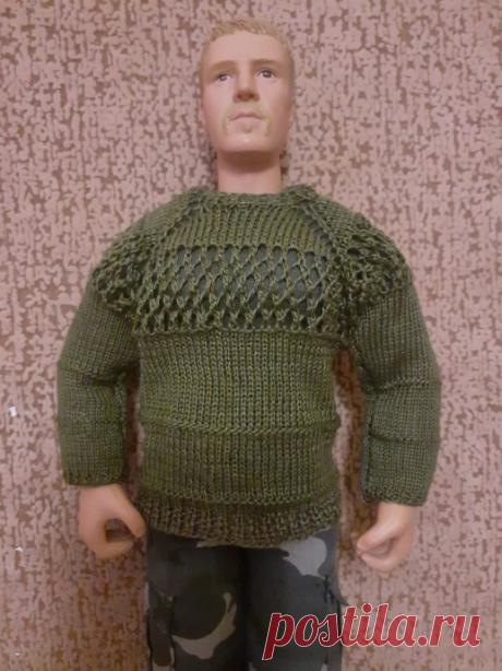 Свитер 3 &quot;болотный&quot; .