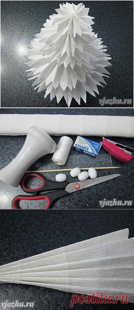 Волшебные палочки-вязание и вышивка - Статьи: Объемная елочка из бумаги